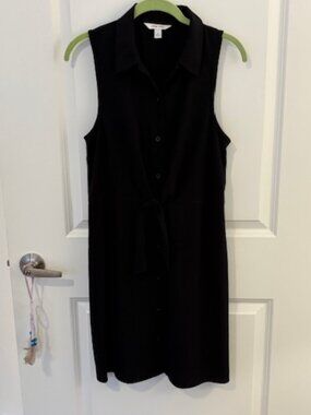 Nine West black button down collared dress
